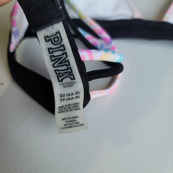 NWT Victoria's Secret Swim Top Triangle Bikini Strappy Crossback Wireless Sz XS - Picture 5 of 13